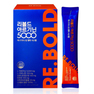 [소비가한임박26.01.04]리볼드 아르기닌 5000 에너지드링크 맛 액상스틱 14p, 1개, 280ml
