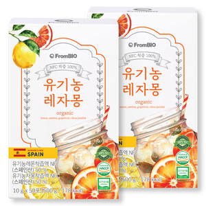 프롬바이오 NFC 유기농 레자몽 즙, 500g, 2박스