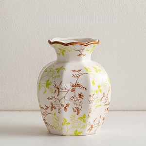 YAPOGI 청화백자 빈티지 고급 세라믹 화병 인테리어 꽃꽂이 장식품, 스타일B