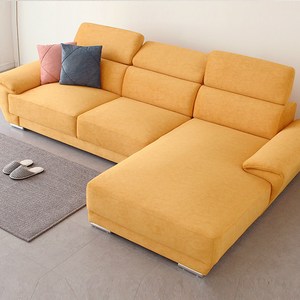 자네트 르꼼 4인용 카우치 하이브리드 아쿠아텍스쇼파 (3인용+카우치) 4인용쇼파, 메리골드_B