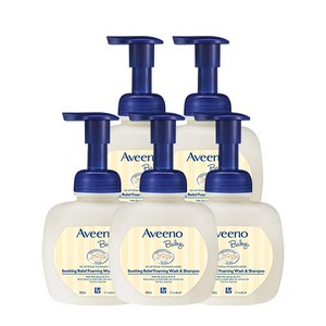 아비노베이비 수딩 릴리프 포밍 워시 앤 샴푸, 400ml, 5개