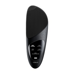 COSLUS 메이크업 세안 + 눈가 마사지 히팅 진동클렌저, 블랙, JMY05