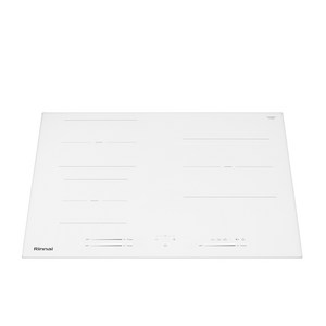 린나이 3구 인덕션 1등급 전기레인지 IHLW634EX 유로케라 화이트글라스 3 400W 자가설치, 빌트인