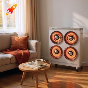 전기히터 신일 전기난로 4구 대형난로 업소용 온열기