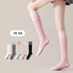 여자 필라테스 양말 요가 양말 5켤레 세트 여성 미끄럼방지 양말 논슬립 양말 운동 양말