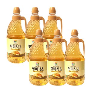 청정원 현미식초, 1.8L, 6개
