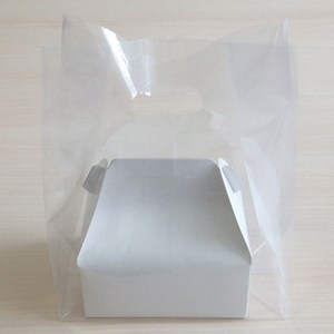 링봉투 PE 투명 비닐 쇼핑백 포장용품 23x6x35cm 100매, 1개
