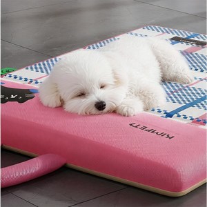 여름 반려동물 냉각 쿨매트 강아지 고양이 양면 아이스패드 접이식 보관 간편 쿨둥지 겸용 (특대형/표준형), 1개, 파란색