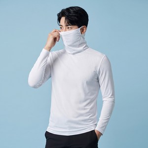 [투엘라] 남성 냉감 메쉬 마스크넥 티셔츠_자외선차단 쿨테크