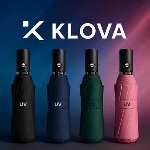 클로버 3단 자동우산 완전자동 튼튼한 양우산 양산 접이식 고급