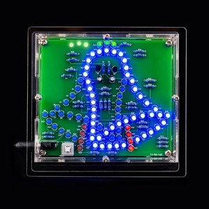 흔들 풍경 LED 조명 DIY 납땜 실습 키트 전자회로 조립키트 전자공학 학습용 취미 전자키트 성인 학생용, 1개