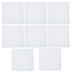 건코몰 프리미엄 안전 미끄럼방지 욕실 매트, 8개, 화이트