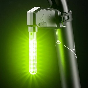 더트렌드스타일 프리미엄 LED 멀티 컬러 자전거 후미등 램프 라이트, 1개, 블랙