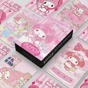 산리오 포토카드 굿즈 LOMO 일러스트 포카 60pcs + 미니 스티커 32pcs, 마이멜로디, 1개
