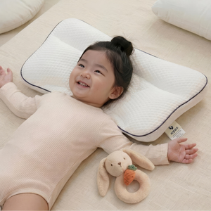 씨엔와우 모달소재 아이스 쿨링 성장기 경추 척추보호 세탁가능 유아베개, 화이트