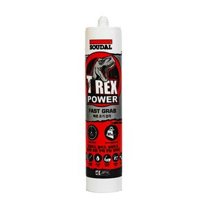 수달 티렉스 초강력 접착 실리콘 SOUDAL T-REX 백색, 화이트계열, 1개