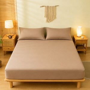 워싱 폴리에스터 홑겹 매트리스커버 밴드형 사계절 높이 30cm 슈퍼싱글 110x200cm 퀸 150x200cm