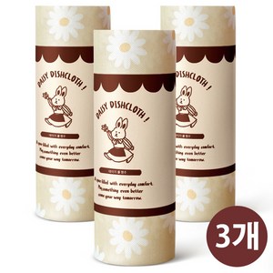 누누레빗 데이지 롤행주 빨아쓰는 다회용 행주, 3개, 30매