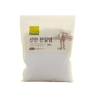 올가홀푸드 숨쉬는 갯벌 신안 천일염, 3kg, 3개