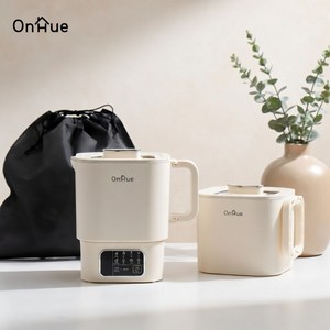 온휴 스테인리스 멀티포트 3COLOR택1 여행용 휴대용 110~240V 프리볼트 법랑코팅, OHA-EK10TW / 화이트