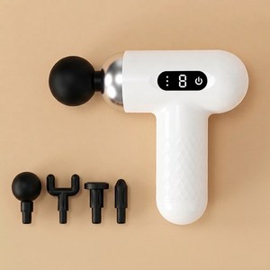 보카몬 무선 핸디형 안마기 전동 마사지기 미니 마사지건, 화이트, KB806