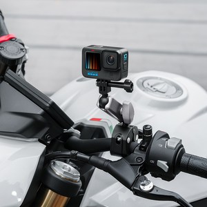 CHNEZE 카메라 차량 서킷 홀더 DJI OSMO Pocket 4 pro/4/3/nano/Action 6/Insta360 X5 Gopro고프로 호환 범용 카 차량용 거치대, 1개, 블랙화이트, 클립형