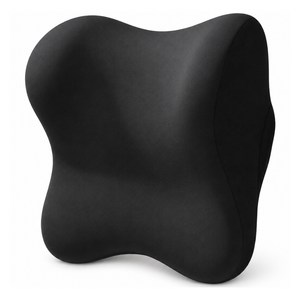 컨버젼 차량용 인체공학 메모리폼 목쿠션, 블랙, 1개
