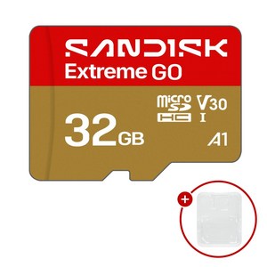샌디스크 마이크로SD카드 Extreme 익스트림 SDSQXGN + SD카드 케이스 패키지, 1개, 32GB