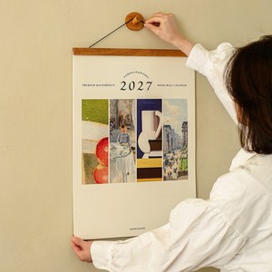 2026년 명화 우드 벽걸이달력 XL 2026 대형 캘린더 앙리마티스, 없음, 1개, 2026 명화 XL : 내추럴