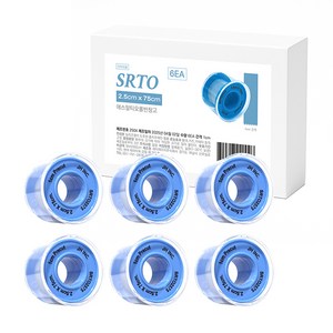 [로켓] 자극없는 실리콘겔 반창고 SRTO (에스알티오), 6개입, 1개