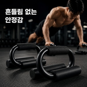 다온뷰 하루 10분 홈트 푸쉬업바, 블랙