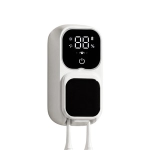 RUN기술 무선 UV-C 칫솔살균기 열풍건조 무타공 벽걸이 칫솔건조기, 화이트, S10