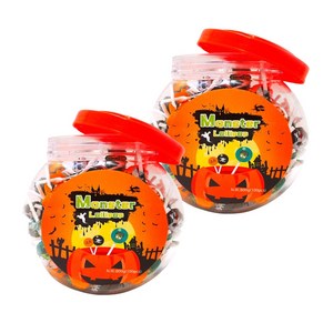 대용량 할로윈 몬스터 롤리팝 캔디 100p, 800g, 2개