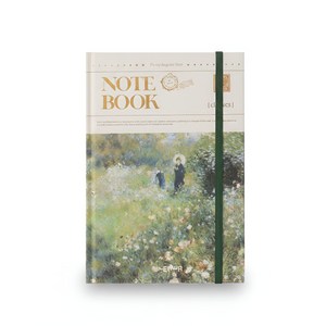 보스케 인상주의 명화 하드커버 감성 밴딩 노트 반고흐, 1개, 양산을 든 여인