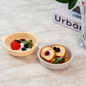 아띠홈 쁘띠포레 곰돌이 간식볼 2P, 크림 + 버터, 1세트