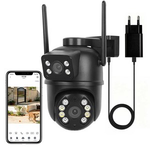 600만화소 무선 cctv 실외용 WiFi 홈 카메라, 1개, IPC-HS08-Black