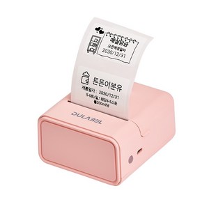 DULABEL 두라벨 네임 스티커 라벨프린터 휴대용, 1개, L1S_Pro_2_핑크