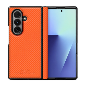 AUNOTE 갤럭시 Z 폴드6 Z 폴드7 Z 폴드8 Z 폴드8 울트라 카본가죽 케이스 일체형 힌지보호 전체보호 매트 내충격 지문방지
