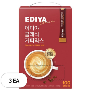 이디야 클래식 커피믹스, 11g, 3개, 100개입
