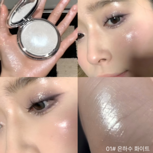 차차앤코 물광 글로우 하이라이터 애교살 치크 윤광 쉬머 광채 메이크업, 1개, 01# 은하수 화이트