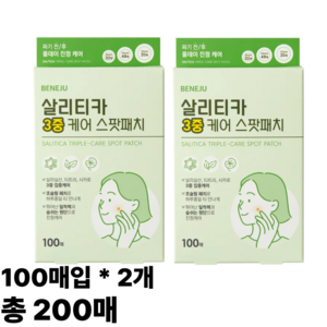 살리티카 3중케어 스팟패치 여드름패치 대용량, 2개