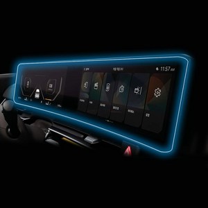 미르파크 카니발 KA4 페이스리프트 호환 파노라믹 커브드 디스플레이 네비게이션 보호필름, 1GB, 네비게이션 보호필름(초고투명)