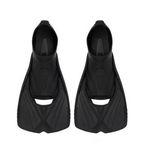 아레나 셔틀 실리콘 숏핀 오리발 양발착용 세트 A5AC1AF02, BLACK