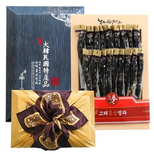 고려 홍삼 정과 절편 국내산 6년 명절 선물 세트 답례품, 한지함 600g (기본보자기 포장), 1개, 600g