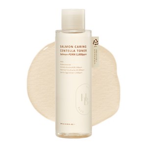 [약산성+PDRN+피부진정+각질 요철 케어]헤브블루 살몬 케어링 센텔라 토너 200ml, 1개