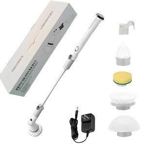투랩 4WAY 무선 욕실 청소기, 화이트, TL19
