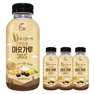 이소당 간편한끼 미숫가루 365 아침식사대용 국내산 병미숫가루, 60g, 3개
