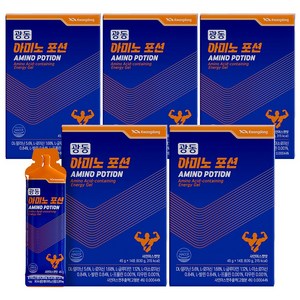 광동 아미노포션 파워젤 에너지젤 아미노산 BCAA 제로슈가, 70개, 45g