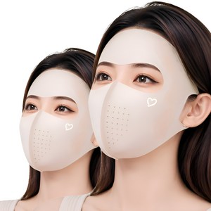 해피지아 골프 등산 스포츠 UV 자외선차단 마스크 2개 HZA-002, 스킨