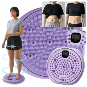 360도 회전 발 지압판 지압트위스터 스텝퍼 발바닥 마사지 매트 허리 돌기 다리붓기 개선 발바닥 자극 종아리 햄스트링 twist Dubbel Core, 퍼플, 1개